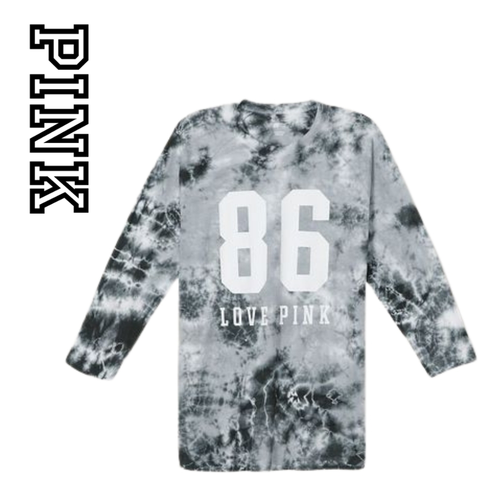 Victoria's Secret Pink- Cotton Sleeve Baseball T-Shirt - XXLarge